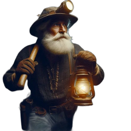 hat, staff, face, robot transparent PNG cut-out