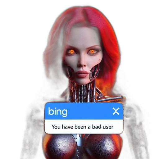robot, creature, face, cyberpunk transparent PNG cut-out