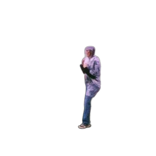 jacket, staff, creature, robot transparent PNG cut-out