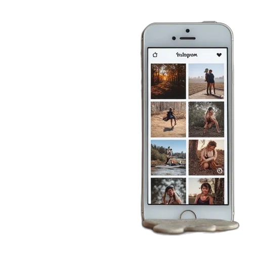 earth tones, two, iphones, showing transparent PNG cut-out