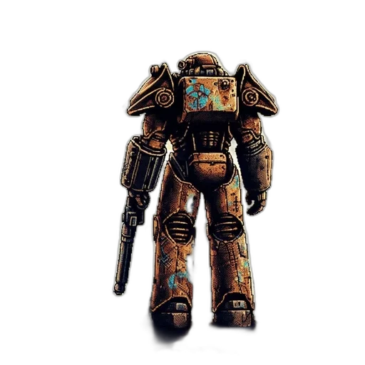 robot, weapon, concept art, 3d render transparent PNG cut-out