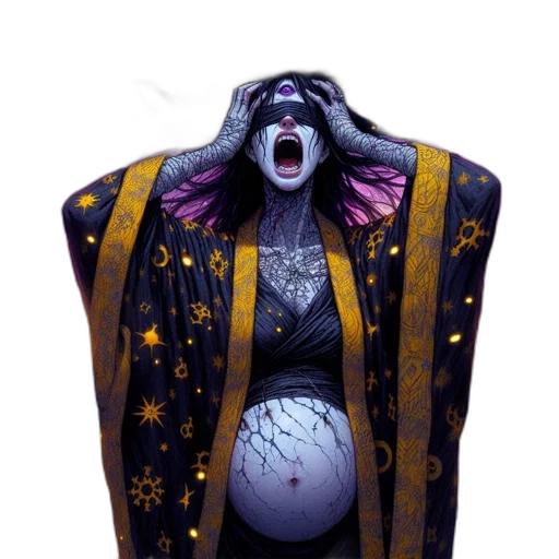 creature, dress, jacket, concept art transparent PNG cut-out