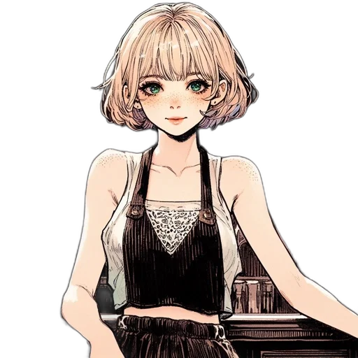 dress, staff, jewelry, hair transparent PNG cut-out