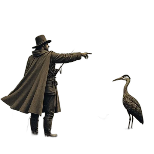 animal, weapon, jacket, staff transparent PNG cut-out