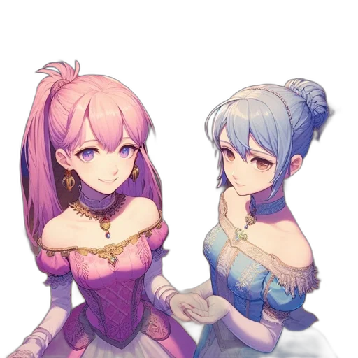 crown, dress, weapon, anime transparent PNG cut-out