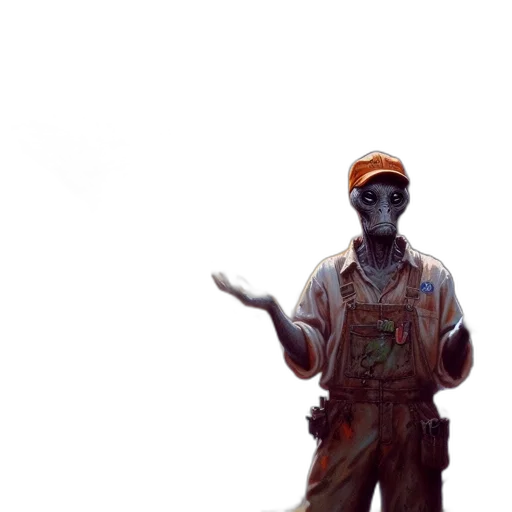 staff, robot, weapon, face transparent PNG cut-out