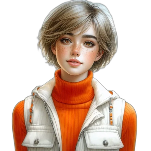jacket, face, robot, staff transparent PNG cut-out