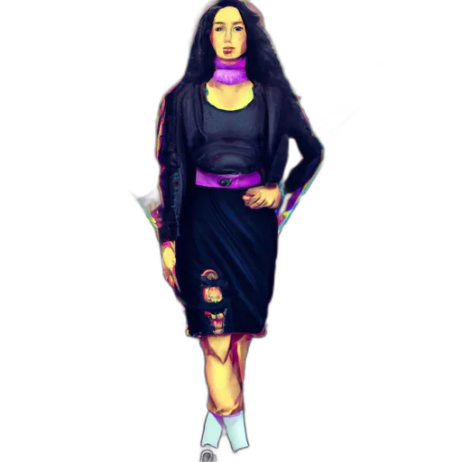 dress, jacket, pixel art, concept art transparent PNG cut-out