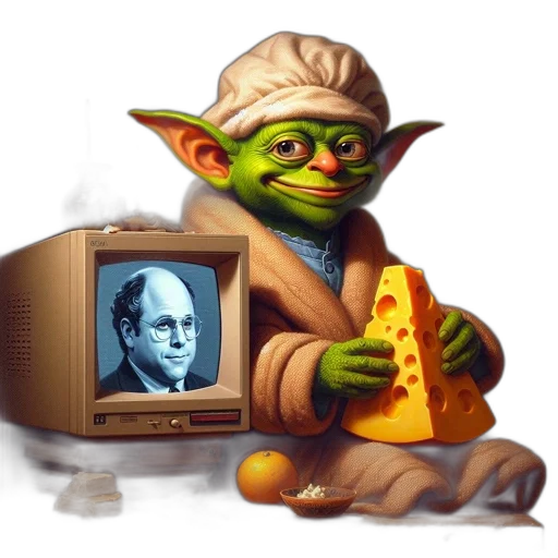 concept art, yoda-like, creature, chef transparent PNG cut-out
