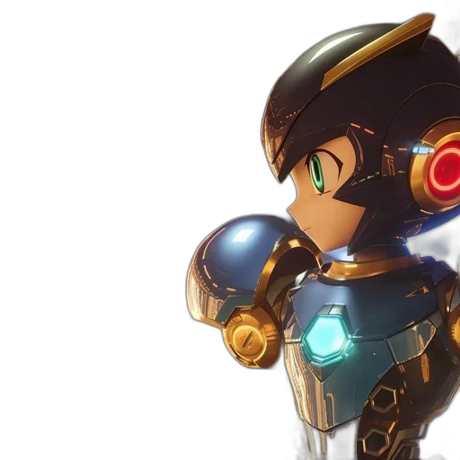 robot, weapon, concept art, 3d render transparent PNG cut-out