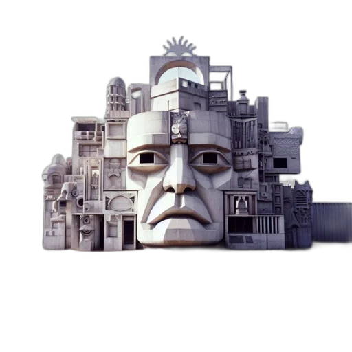 robot, mask, face, crown transparent PNG cut-out