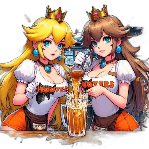 crown, staff, food, pixel art transparent PNG cut-out