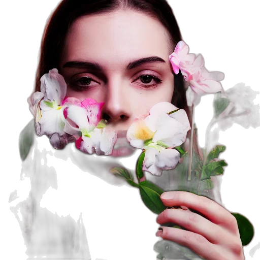 flower, face, mask, crown transparent PNG cut-out