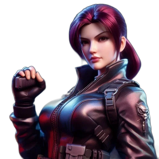 jacket, concept art, cyberpunk, comic book art transparent PNG cut-out