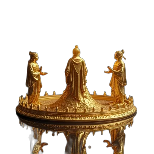 crown, furniture, jewelry, staff transparent PNG cut-out