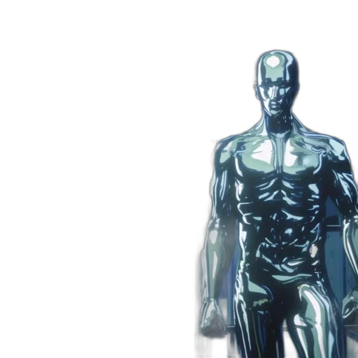 robot, concept art, comic book art, 3d render transparent PNG cut-out