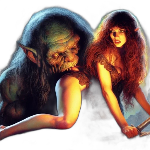 creature, concept art, fantasy art, photorealistic transparent PNG cut-out