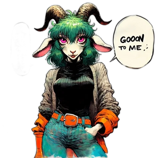 animal, comic book art, concept art, anime transparent PNG cut-out