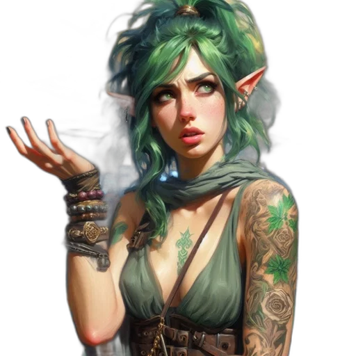dragon, staff, dress, face transparent PNG cut-out