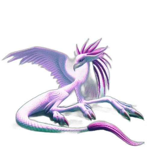 dragon, staff, creature, animal transparent PNG cut-out
