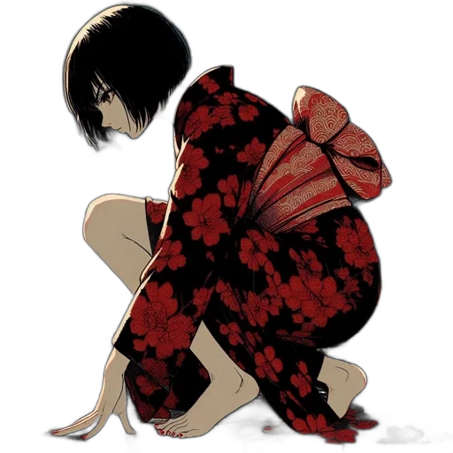 dress, flower, umbrella, creature transparent PNG cut-out