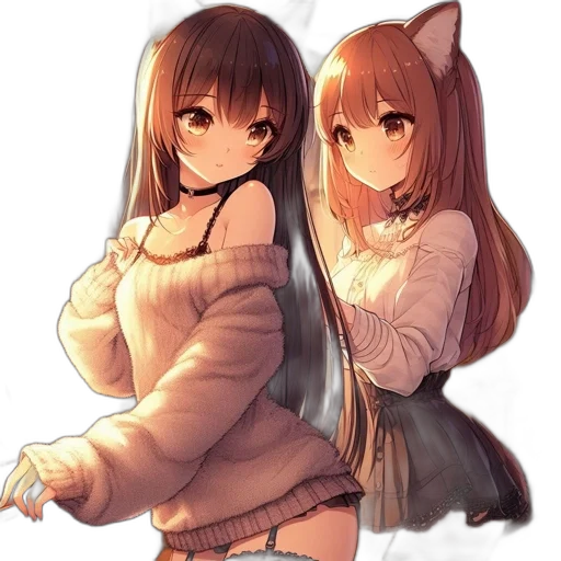 jacket, dress, weapon, anime transparent PNG cut-out