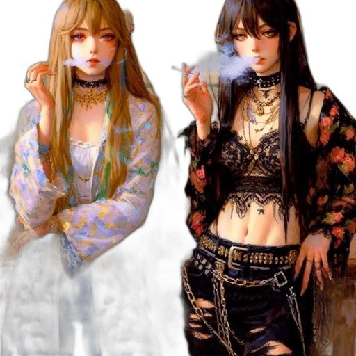 fantasy art, concept art, photorealistic, cyberpunk transparent PNG cut-out