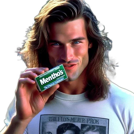 hair, weapon, bottle, vaporwave transparent PNG cut-out