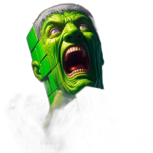 face, mask, creature, staff transparent PNG cut-out