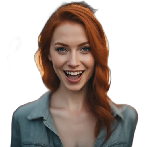 face, jacket, robot, hair transparent PNG cut-out