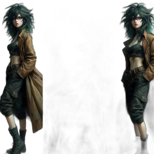 jacket, dress, concept art, fantasy art transparent PNG cut-out