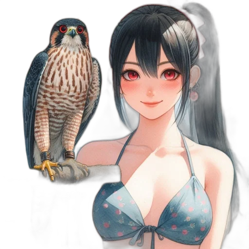 animal, dress, jewelry, fantasy art transparent PNG cut-out