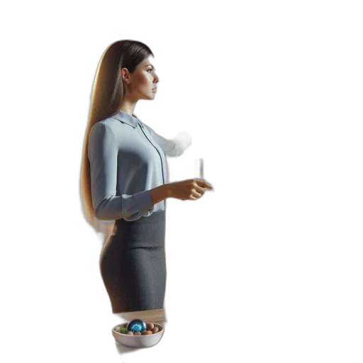 dress, robot, staff, jacket transparent PNG cut-out