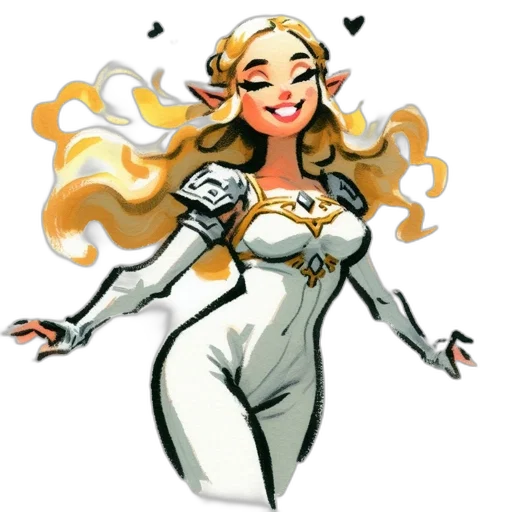 dress, staff, comic book art, concept art transparent PNG cut-out