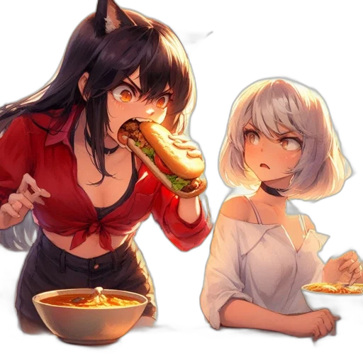 food, anime, concept art, fantasy art transparent PNG cut-out