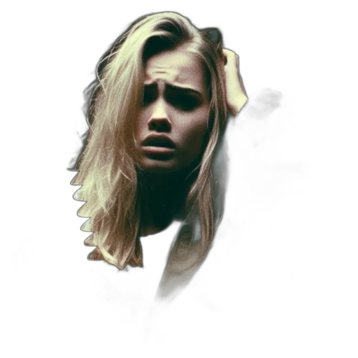 face, hair, mask, jacket transparent PNG cut-out