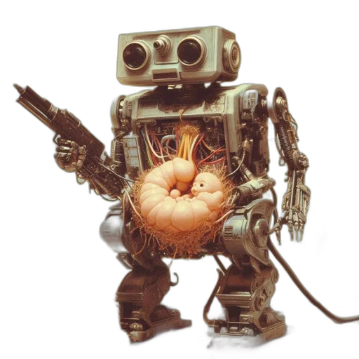 robot, weapon, food, staff transparent PNG cut-out