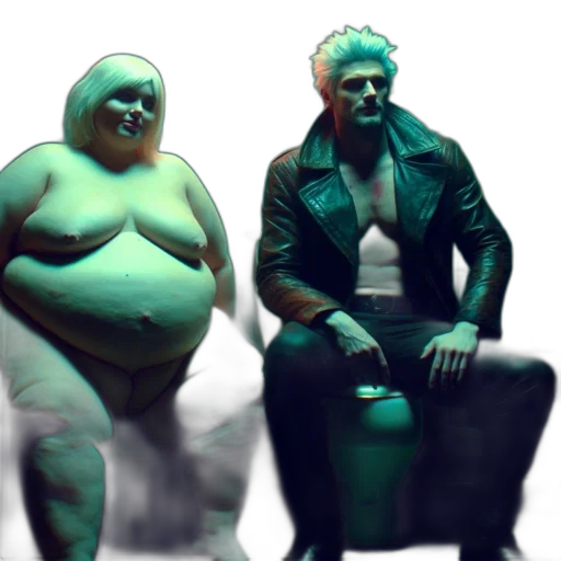 jacket, robot, concept art, 3d render transparent PNG cut-out
