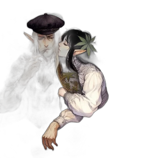 mask, hat, dragon, staff transparent PNG cut-out