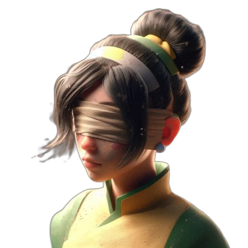 staff, mask, face, hair transparent PNG cut-out