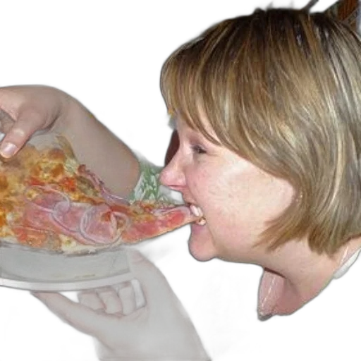 food, face, weapon, photorealistic transparent PNG cut-out