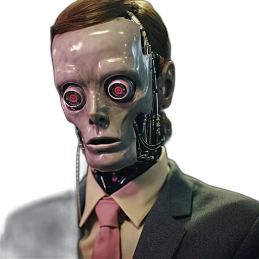 robot, mask, face, staff transparent PNG cut-out
