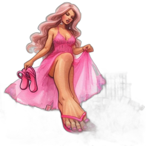 dress, concept art, fantasy art, pixel art transparent PNG cut-out
