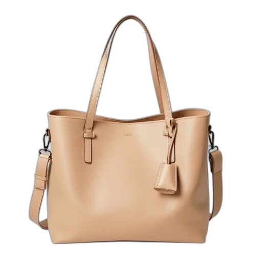 earth tones, large, beige, tote transparent PNG cut-out