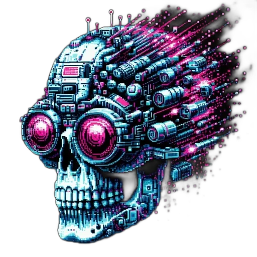 robot, face, mask, cyberpunk transparent PNG cut-out