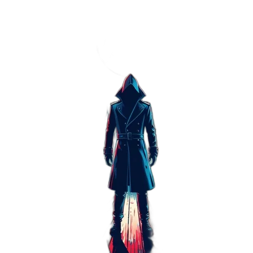 jacket, sword, staff, mask transparent PNG cut-out