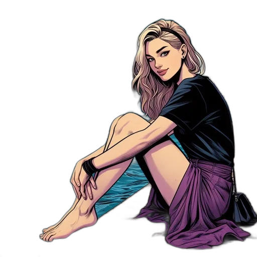 dress, jewelry, comic book art, pixel art transparent PNG cut-out