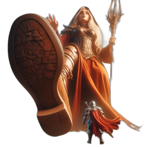 sword, staff, weapon, dragon transparent PNG cut-out