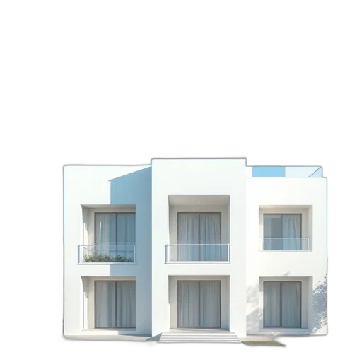 building, furniture, face, 3d render transparent PNG cut-out