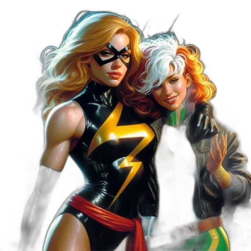 comic book art, concept art, fantasy art, neon lights transparent PNG cut-out